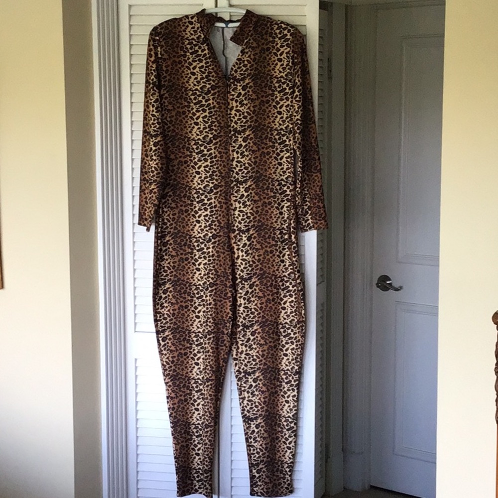 Seriously Fun Animal Print Unitard Size Large